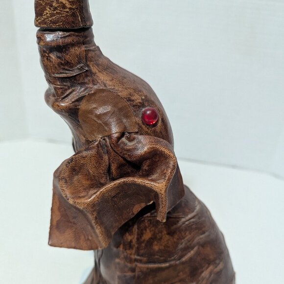 Elephant Leather Casa Vento Vino Rosso Barware Bar Wine Decanter Glass eyes - Picture 7 of 11